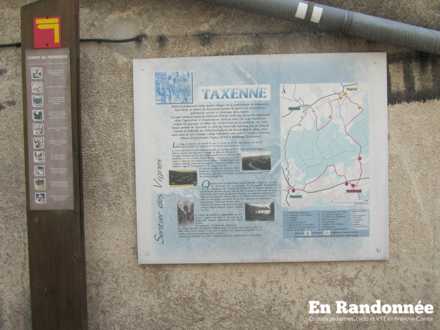 Panneau d'informations du Sentier de la Vigne