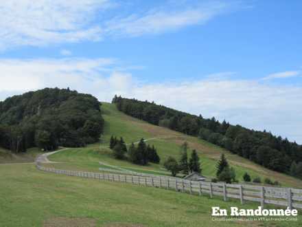 Vue sur le sommet de la Planche des Belles Filles