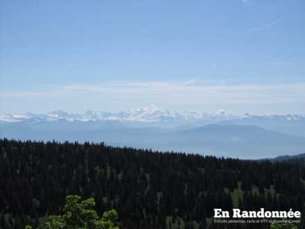 Au sommet du Noirmont (1567 m), vue sur le Mont Blanc