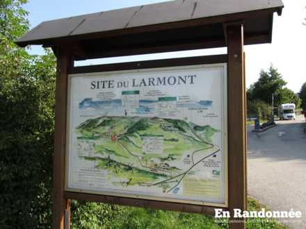 Panneau d'accueil du Site du Larmont