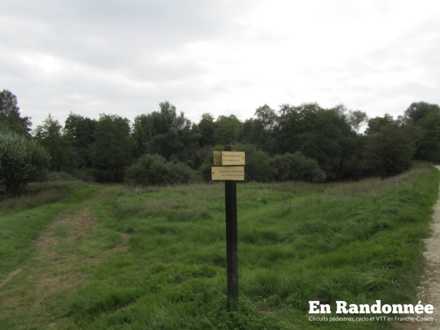 Panneau départ de la boucle de l'Eau